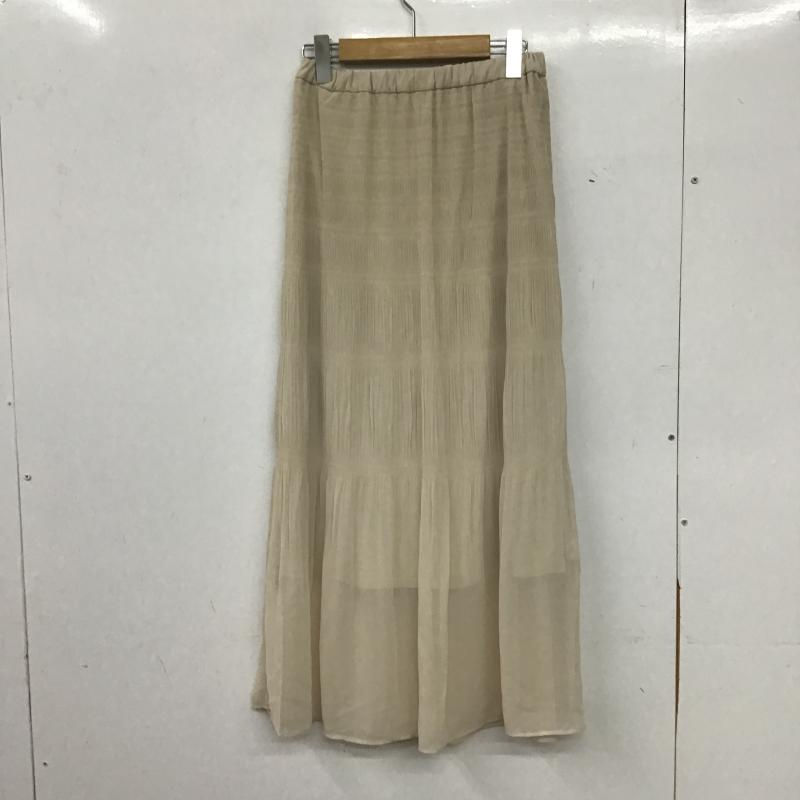 ローリーズファーム LOWRYS FARM スカート ロングスカート ロングスカート フレアスカート カジュアルスカート FREE  ベージュ / ベージュ / beige レディース USED 古着 中古 10161243