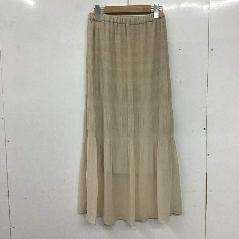 ローリーズファーム LOWRYS FARM スカート ロングスカート ロングスカート フレアスカート カジュアルスカート FREE  ベージュ / ベージュ / beige レディース USED 古着 中古 10161243