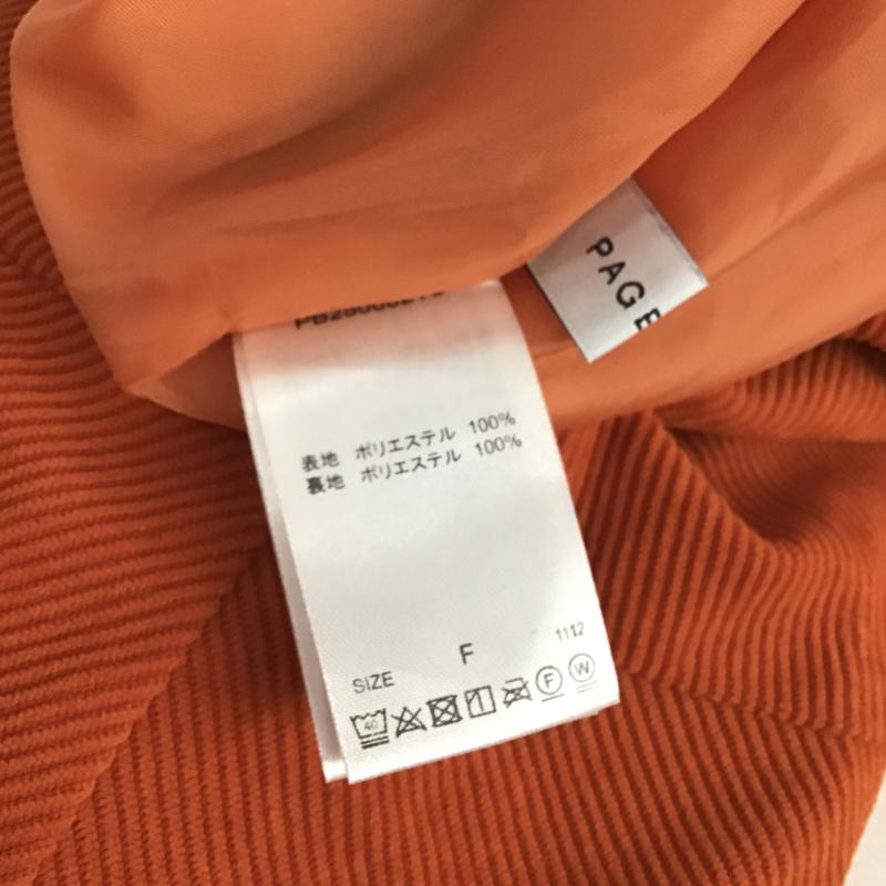 ページボーイ PAGEBOY スカート ロングスカート ロングスカート フレアスカート カジュアルスカート FREE 無地 橙 / オレンジ / orange レディース USED 古着 中古 10161244