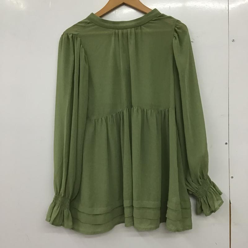 アルシーヴ archives シャツ、ブラウス 長袖 長袖カットソー フレアシャツ M 無地 カーキ / カーキ / khaki レディース USED 古着 中古 10161248