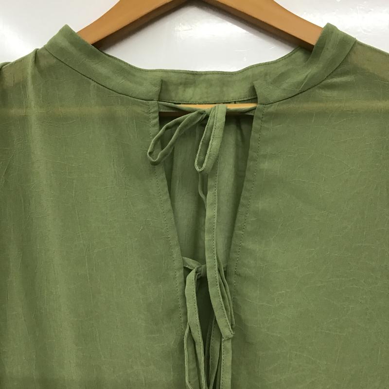 アルシーヴ archives シャツ、ブラウス 長袖 長袖カットソー フレアシャツ M 無地 カーキ / カーキ / khaki レディース USED 古着 中古 10161248