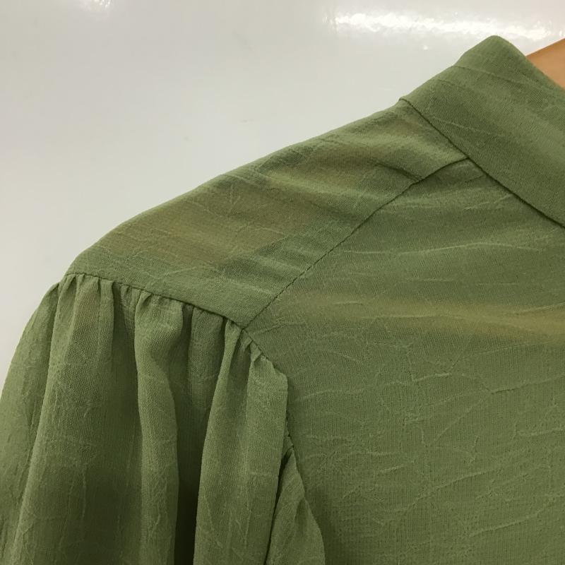 アルシーヴ archives シャツ、ブラウス 長袖 長袖カットソー フレアシャツ M 無地 カーキ / カーキ / khaki レディース USED 古着 中古 10161248