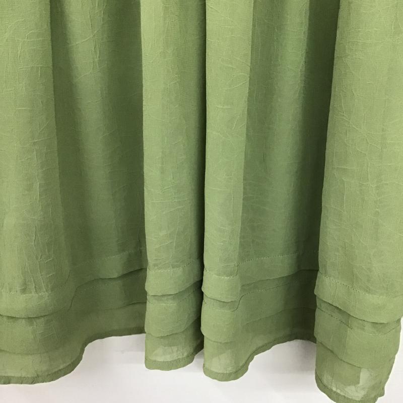 アルシーヴ archives シャツ、ブラウス 長袖 長袖カットソー フレアシャツ M 無地 カーキ / カーキ / khaki レディース USED 古着 中古 10161248