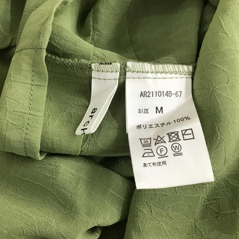 アルシーヴ archives シャツ、ブラウス 長袖 長袖カットソー フレアシャツ M 無地 カーキ / カーキ / khaki レディース USED 古着 中古 10161248