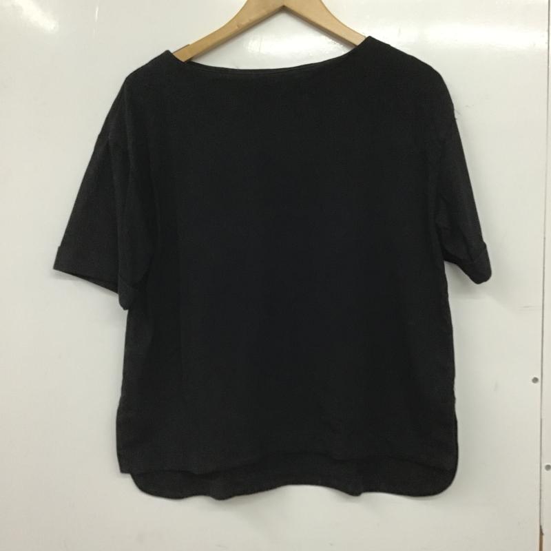 オペークドットクリップ OPAQUE.CLIP カットソー 半袖 半袖カットソー 無地Tシャツ クルーネックカットソー 36 無地 黒 / ブラック / black レディース USED 古着 中古 10161249