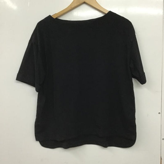 オペークドットクリップ OPAQUE.CLIP カットソー 半袖 半袖カットソー 無地Tシャツ クルーネックカットソー 36 無地 黒 / ブラック / black レディース USED 古着 中古 10161249