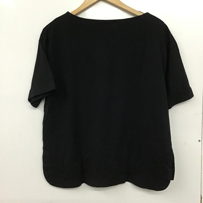 オペークドットクリップ OPAQUE.CLIP カットソー 半袖 半袖カットソー 無地Tシャツ クルーネックカットソー 36 無地 黒 / ブラック / black レディース USED 古着 中古 10161249