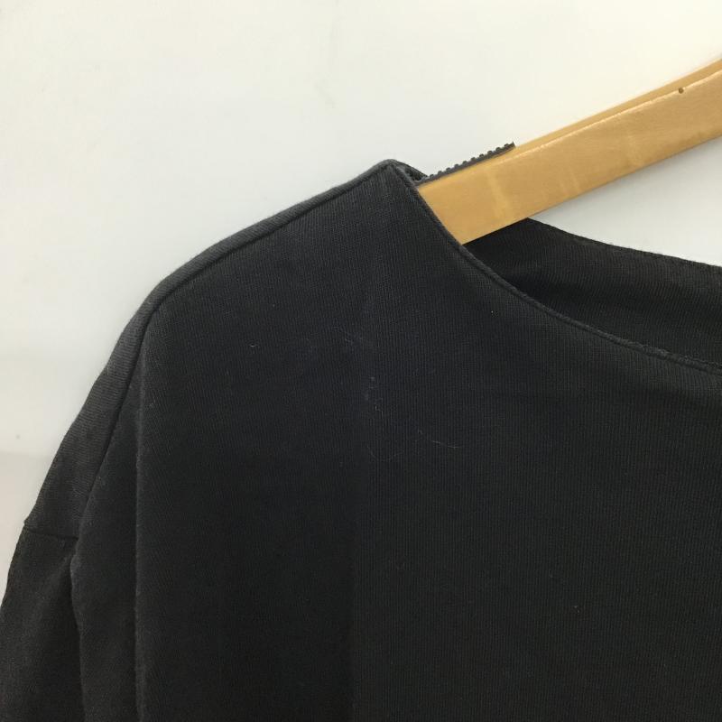 オペークドットクリップ OPAQUE.CLIP カットソー 半袖 半袖カットソー 無地Tシャツ クルーネックカットソー 36 無地 黒 / ブラック / black レディース USED 古着 中古 10161249