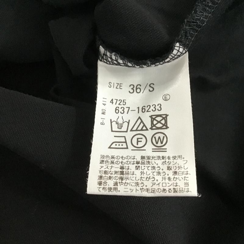 オペークドットクリップ OPAQUE.CLIP カットソー 半袖 半袖カットソー 無地Tシャツ クルーネックカットソー 36 無地 黒 / ブラック / black レディース USED 古着 中古 10161249