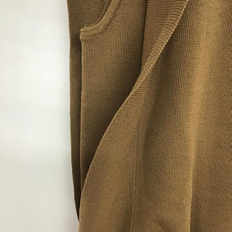 オペークドットクリップ OPAQUE.CLIP カットソー 半袖 カットソー ノースリーブカットソー S 無地 茶 / ブラウン / brown レディース USED 古着 中古 10161250