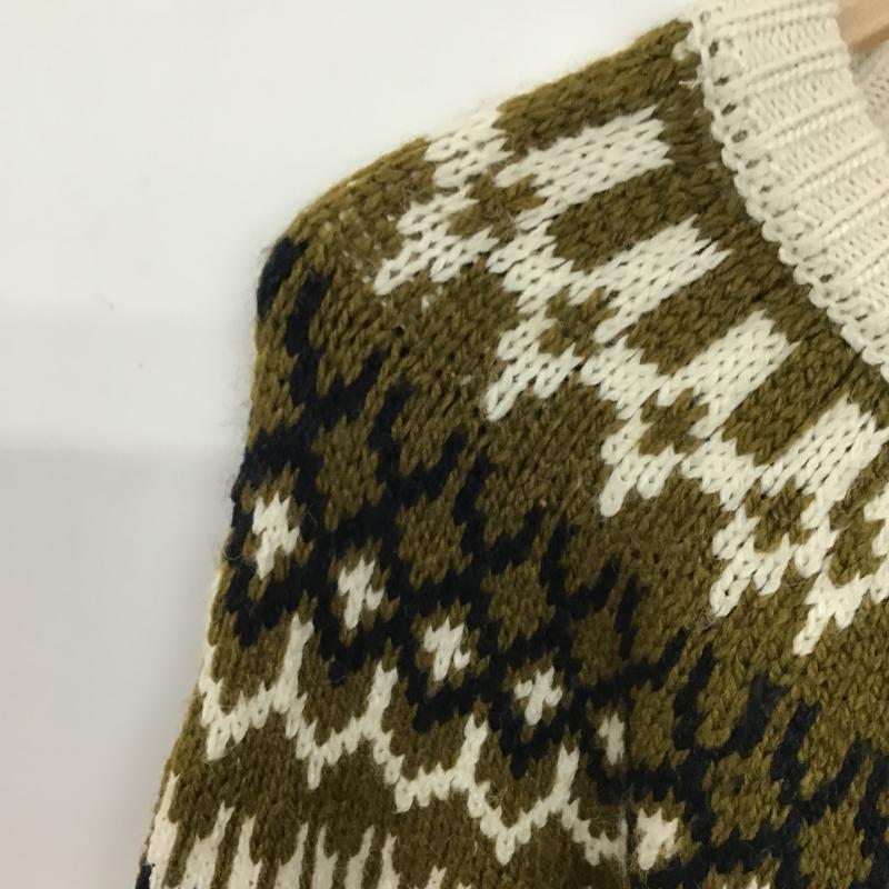 ザラ ZARA ニット、セーター 長袖 長袖ニットカットソー クルーネック セーター L プリント マルチカラー / マルチカラー / multicolor レディース USED 古着 中古 10161251