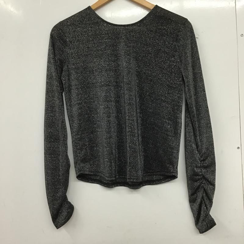 ジーナシス JEANASIS カットソー 長袖 長袖カットソー クルーネックカットソー FREE  黒 / ブラック / black レディース USED 古着 中古 10161252