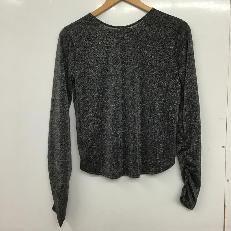 ジーナシス JEANASIS カットソー 長袖 長袖カットソー クルーネックカットソー FREE  黒 / ブラック / black レディース USED 古着 中古 10161252