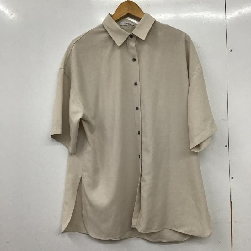ジーナシス JEANASIS シャツ、ブラウス 半袖 半袖シャツ フロントボタン カラーシャツ FREE 無地 ベージュ / ベージュ / beige レディース USED 古着 中古 10161253