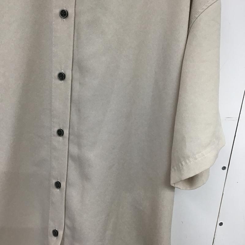 ジーナシス JEANASIS シャツ、ブラウス 半袖 半袖シャツ フロントボタン カラーシャツ FREE 無地 ベージュ / ベージュ / beige レディース USED 古着 中古 10161253