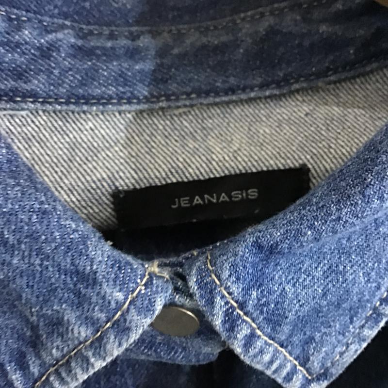 ジーナシス JEANASIS ジャケット、上着 ジャンパー、ブルゾン デニムジャケット Gジャン アウター カジュアルジャケット FREE 無地 インディゴ / インディゴ / Indigo レディース USED 古着 中古 10161255