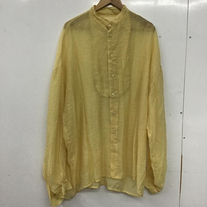 セレクトモカ select MOCA シャツ、ブラウス 長袖 長袖シャツ 無地シャツ ノーカラーシャツ FREE 無地 黄 / イエロー / yellow レディース USED 古着 中古 10161256