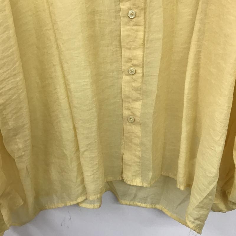 セレクトモカ select MOCA シャツ、ブラウス 長袖 長袖シャツ 無地シャツ ノーカラーシャツ FREE 無地 黄 / イエロー / yellow レディース USED 古着 中古 10161256