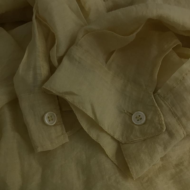 セレクトモカ select MOCA シャツ、ブラウス 長袖 長袖シャツ 無地シャツ ノーカラーシャツ FREE 無地 黄 / イエロー / yellow レディース USED 古着 中古 10161256