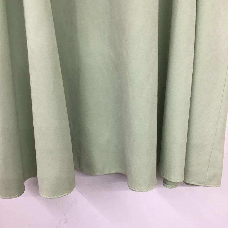 ナチュラルビューティーベーシック NATURAL BEAUTY BASIC スカート ロングスカート ロングスカート フレアスカート カジュアルスカート M 無地 薄緑 / ライトグリーン / レディース USED 古着 中古 10161257