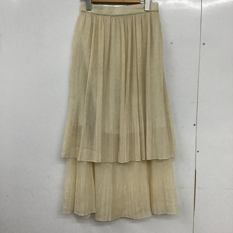 ミスティウーマン mysty woman スカート ロングスカート ロングスカート フレアスカート カジュアルスカート FREE 無地 ベージュ / ベージュ / beige レディース USED 古着 中古 10161259