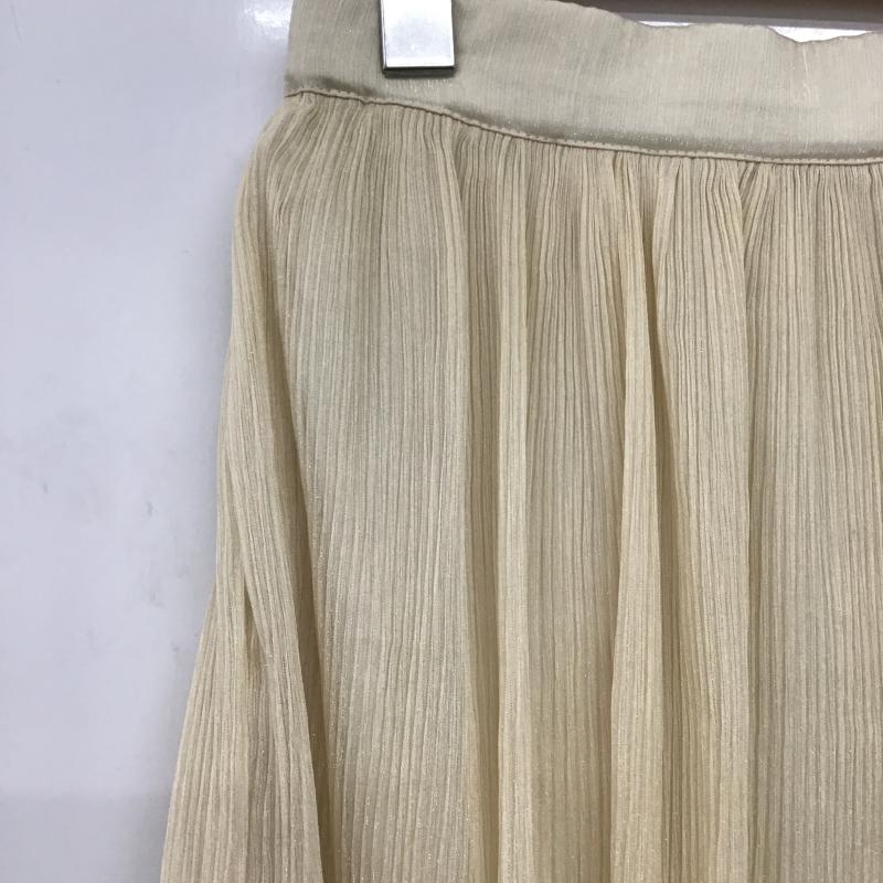 ミスティウーマン mysty woman スカート ロングスカート ロングスカート フレアスカート カジュアルスカート FREE 無地 ベージュ / ベージュ / beige レディース USED 古着 中古 10161259
