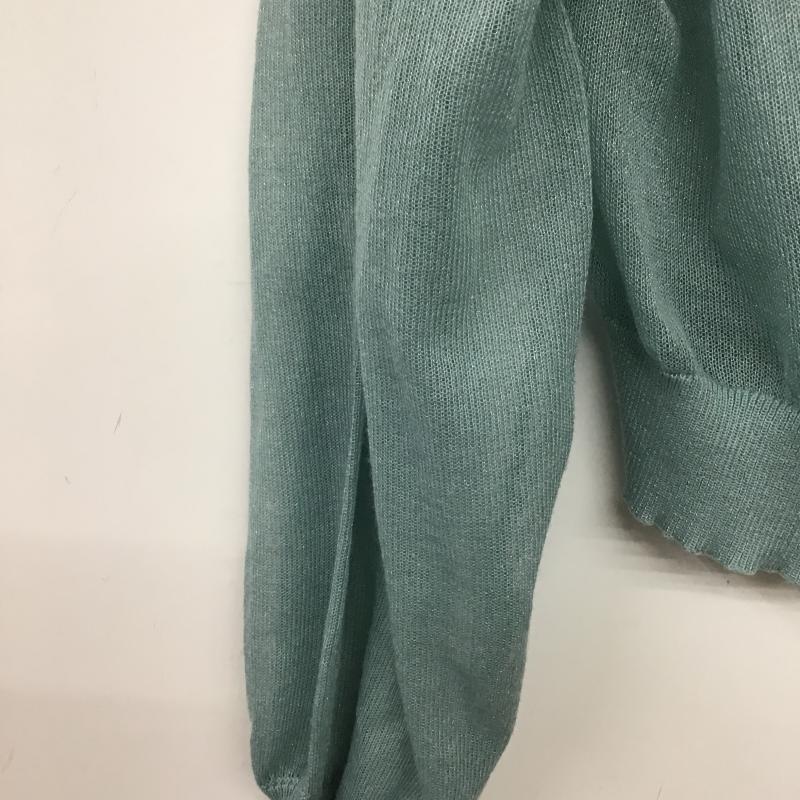 アルシーヴ archives カーディガン 長袖 長袖カーディガン 前ボタン ニットカーディガン M 無地 水色 / ライトブルー / レディース USED 古着 中古 10161263