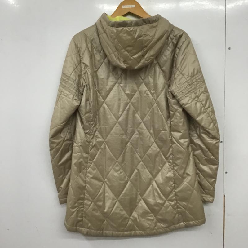 アディダスネオレーベル adidas NEO Label ジャケット、上着 ジャンパー、ブルゾン ジップアップロングジャケット キルティングジャケット M ロゴ、文字 ベージュ / ベージュ / beige レディース USED 古着 中古 10161264