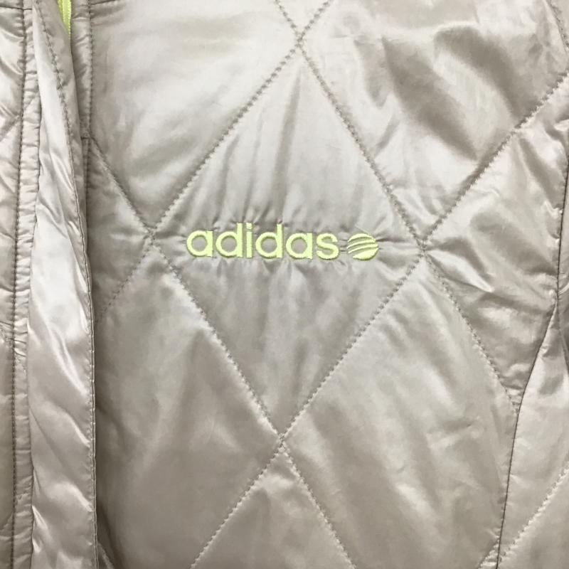 アディダスネオレーベル adidas NEO Label ジャケット、上着 ジャンパー、ブルゾン ジップアップロングジャケット キルティングジャケット M ロゴ、文字 ベージュ / ベージュ / beige レディース USED 古着 中古 10161264