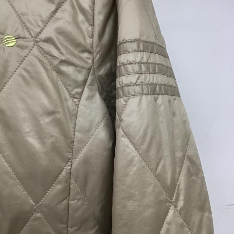 アディダスネオレーベル adidas NEO Label ジャケット、上着 ジャンパー、ブルゾン ジップアップロングジャケット キルティングジャケット M ロゴ、文字 ベージュ / ベージュ / beige レディース USED 古着 中古 10161264