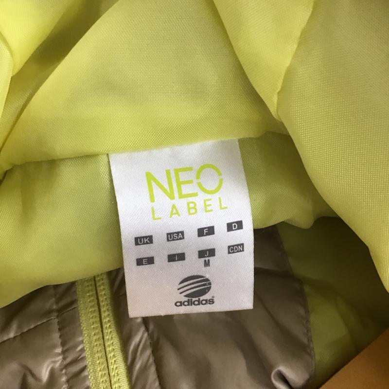 アディダスネオレーベル adidas NEO Label ジャケット、上着 ジャンパー、ブルゾン ジップアップロングジャケット キルティングジャケット M ロゴ、文字 ベージュ / ベージュ / beige レディース USED 古着 中古 10161264