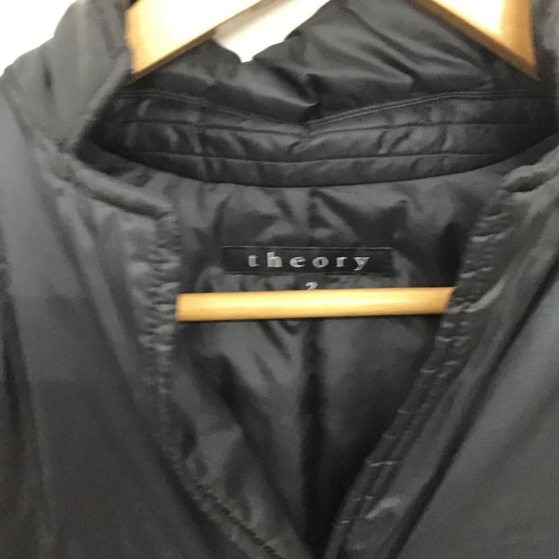 セオリー theory ジャケット、上着 ジャンパー、ブルゾン カジュアルジャケット フロントボタン アウター 2 無地 黒 / ブラック / black レディース USED 古着 中古 10161265