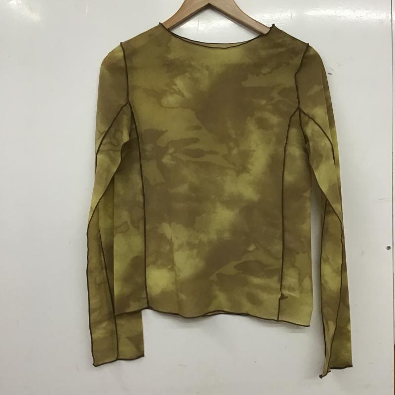 ジーナシス JEANASIS カットソー 長袖 長袖カットソー プリントカットソー クルーネック FREE プリント マルチカラー / マルチカラー / multicolor レディース USED 古着 中古 10161267