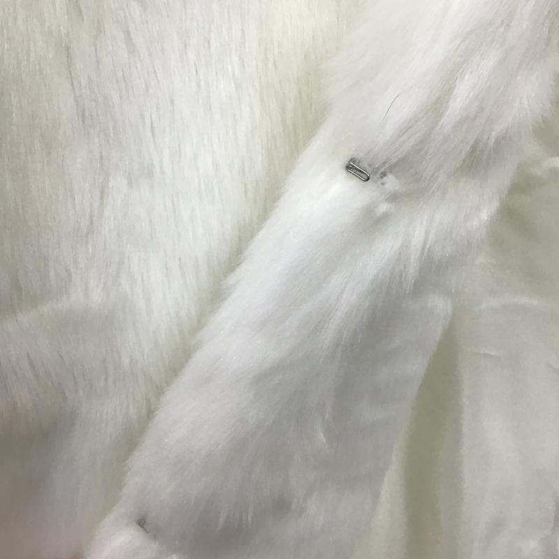 ローリーズファーム LOWRYS FARM ベスト ベスト ロングベスト ファーベスト M 無地 白 / ホワイト / white レディース USED 古着 中古 10161268