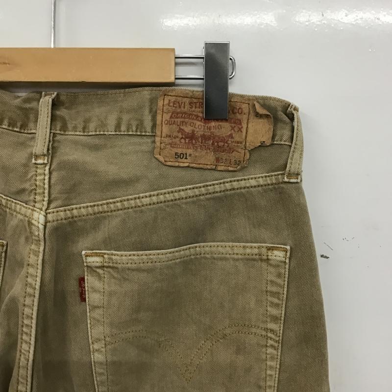 リーバイストラウスアンドコー Levi Strauss & co. パンツ デニム、ジーンズ デニムパンツ ワイドパンツ カジュアルパンツ 32インチ 無地 ベージュ / ベージュ / beige メンズ USED 古着 中古 10161276
