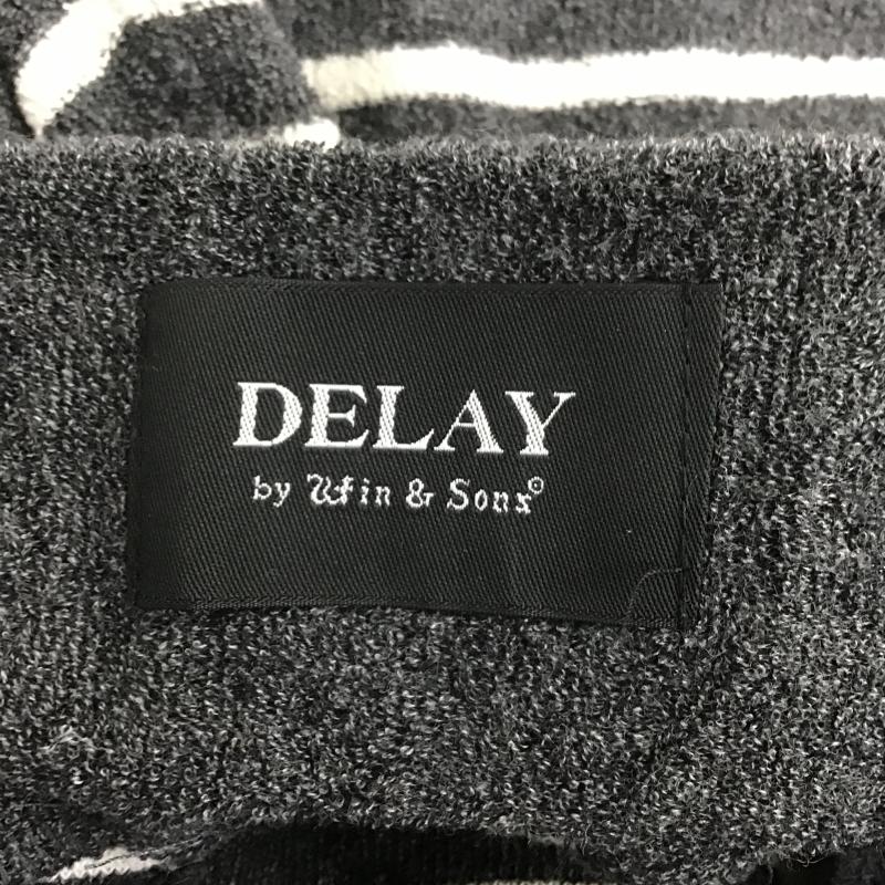 ディレイバイウィンアンドサンズ DELAYBYWIN&SONS パンツ ショートパンツ ショートパンツ ハーフパンツ カジュアルパンツ 3 ボーダー柄 白 / ホワイト / white X ダークグレー / ダークグレー / メンズ USED 古着 中古 10161277