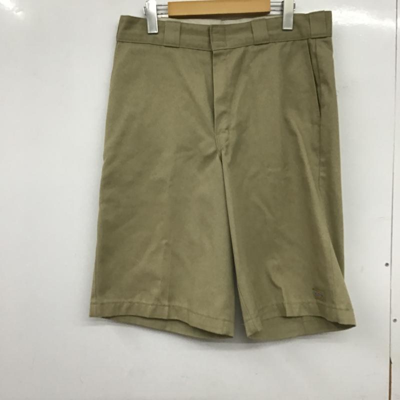 ディッキーズ Dickies パンツ ショートパンツ ショートパンツ ハーフパンツ カジュアルパンツ 32インチ ロゴ、文字 ベージュ / ベージュ / beige メンズ USED 古着 中古 10161278