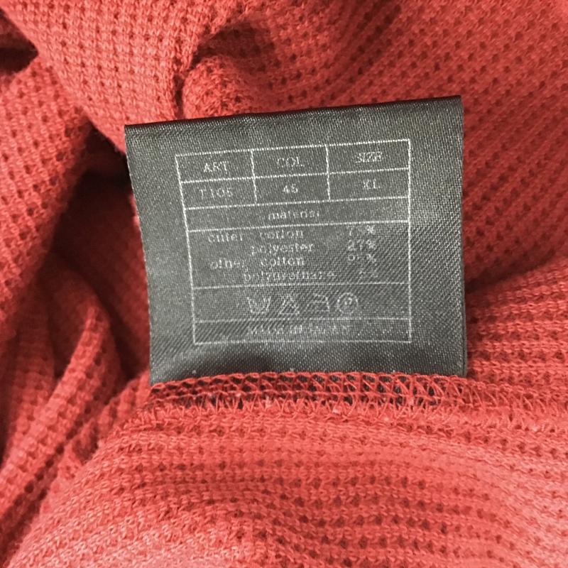 エーケーエム AKM カットソー 七分袖 七分丈カットソー クルーネックカットソー XL 無地 赤 / レッド / red メンズ USED 古着 中古 10161284