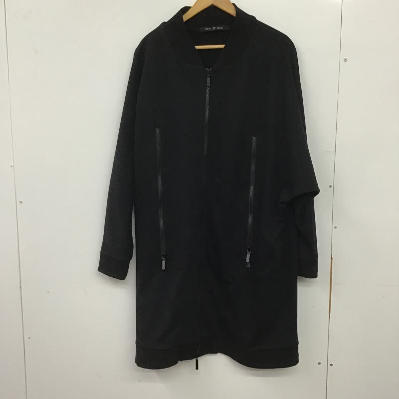 ノーアイディ NO ID. ジャケット、上着 ジャンパー、ブルゾン ジップアップジャケット アウター ノーカラージャケット ONE SIZE 無地 黒 / ブラック / black メンズ USED 古着 中古 10161286