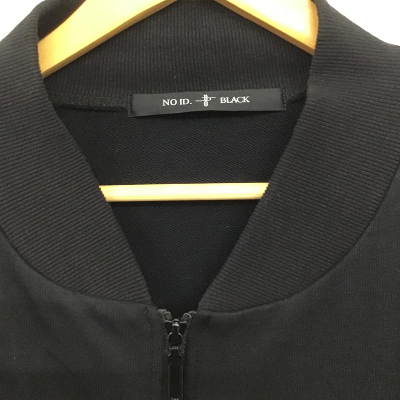 ノーアイディ NO ID. ジャケット、上着 ジャンパー、ブルゾン ジップアップジャケット アウター ノーカラージャケット ONE SIZE 無地 黒 / ブラック / black メンズ USED 古着 中古 10161286