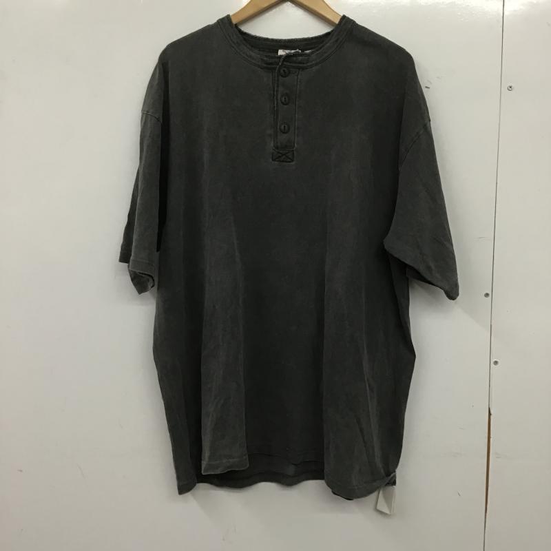 フリークスストア FREAK S STORE カットソー 半袖 半袖カットソー ヘンリーネックカットソー M 無地 ダークグレー / ダークグレー / メンズ USED 古着 中古 10161288