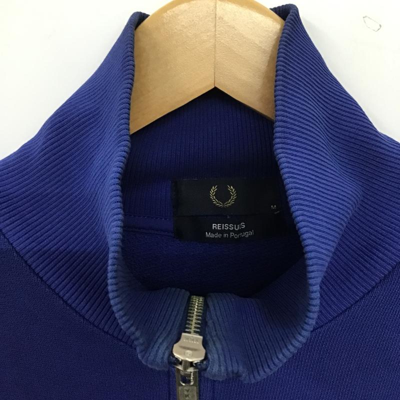 フレッドペリー FRED PERRY トレーナー 長袖 長袖トレーナー スウェット スタンドネック プルオーバー M ロゴ、文字 青 / ブルー / blue メンズ USED 古着 中古 10161289
