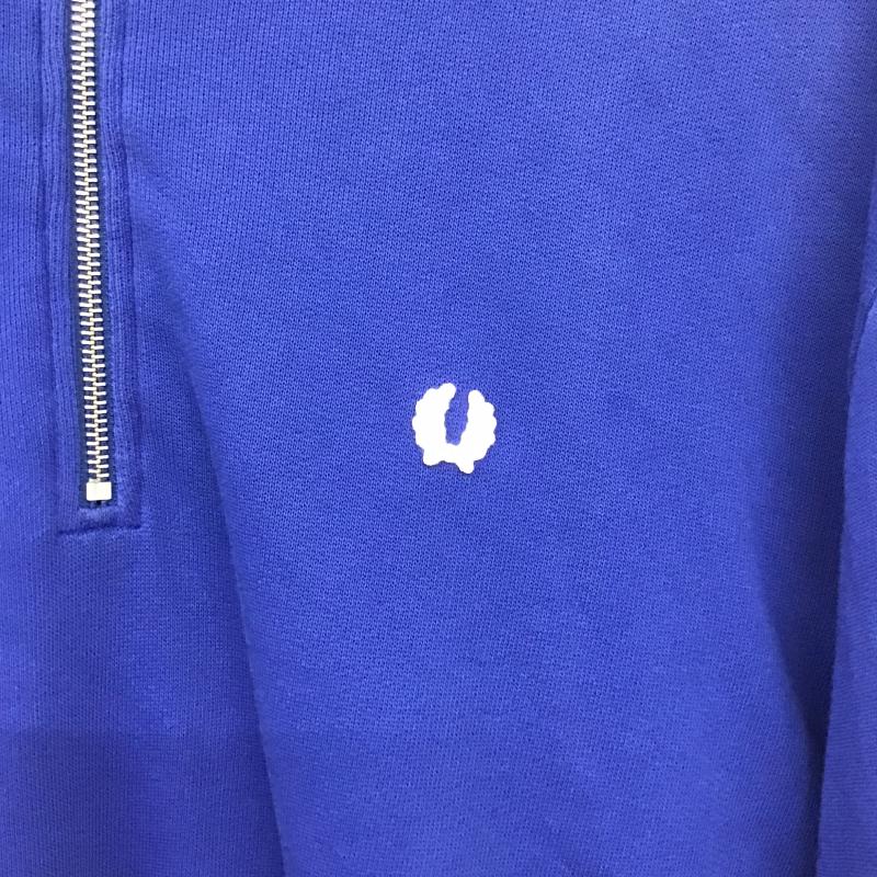 フレッドペリー FRED PERRY トレーナー 長袖 長袖トレーナー スウェット スタンドネック プルオーバー M ロゴ、文字 青 / ブルー / blue メンズ USED 古着 中古 10161289