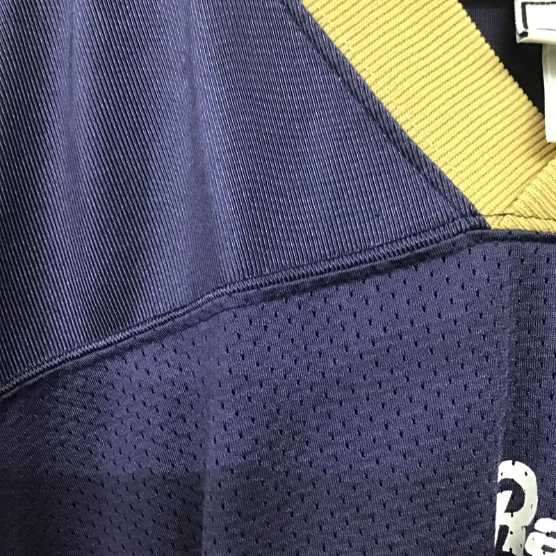 プーマ PUMA カットソー 半袖 半袖カットソー プリントTシャツ Vネックカットソー XL プリント 紺 / ネイビー / navy メンズ USED 古着 中古 10161290