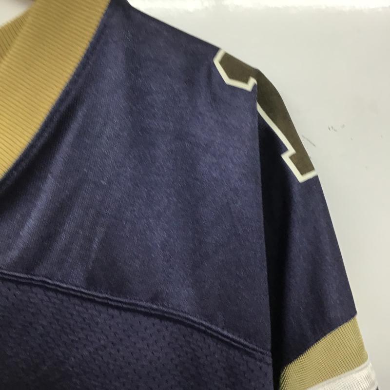 プーマ PUMA カットソー 半袖 半袖カットソー プリントTシャツ Vネックカットソー XL プリント 紺 / ネイビー / navy メンズ USED 古着 中古 10161290