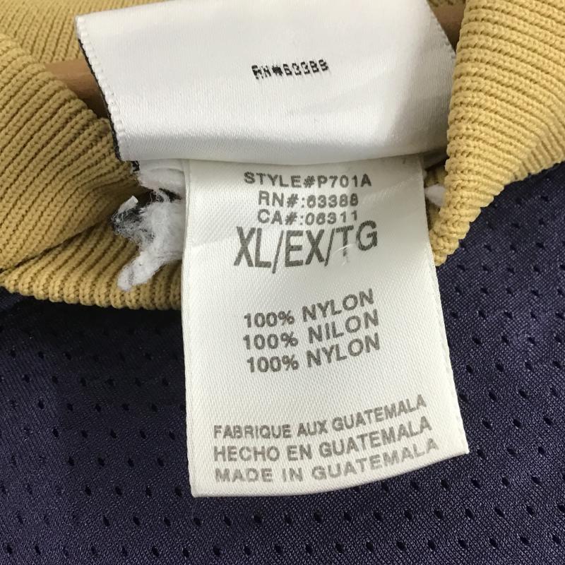プーマ PUMA カットソー 半袖 半袖カットソー プリントTシャツ Vネックカットソー XL プリント 紺 / ネイビー / navy メンズ USED 古着 中古 10161290