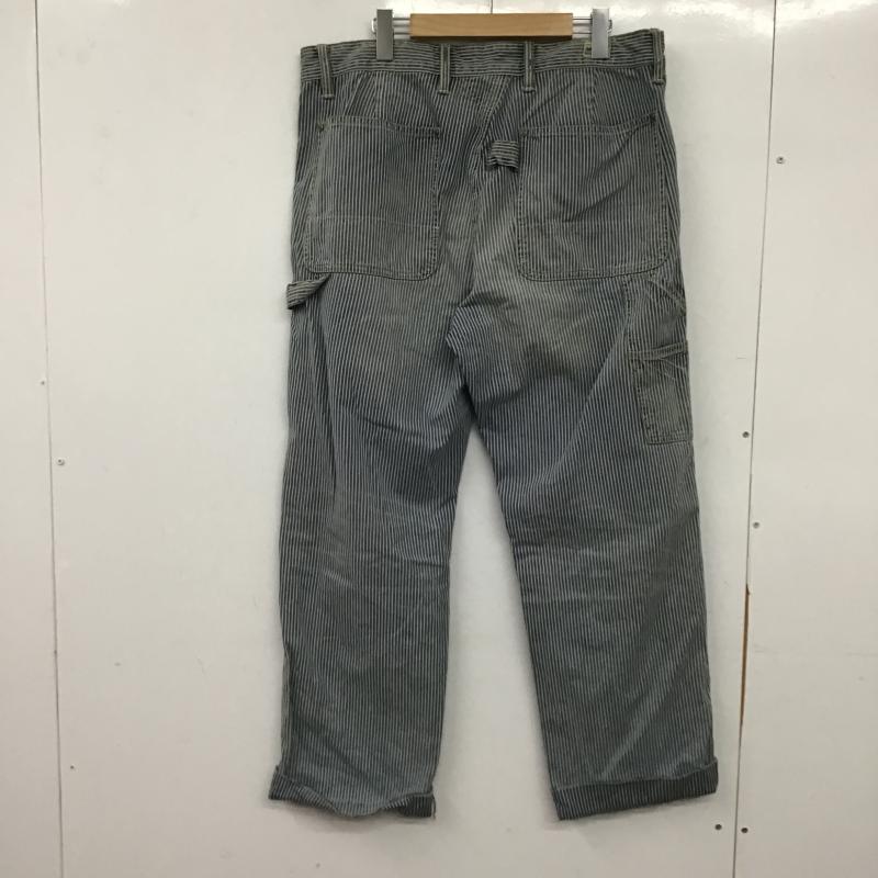 ポロラルフローレン POLO RALPH LAUREN パンツ デニム、ジーンズ デニムパンツ ワイドパンツ カジュアルパンツ ヒッコリー 34インチ ストライプ インディゴ / インディゴ / Indigo メンズ USED 古着 中古 10161296