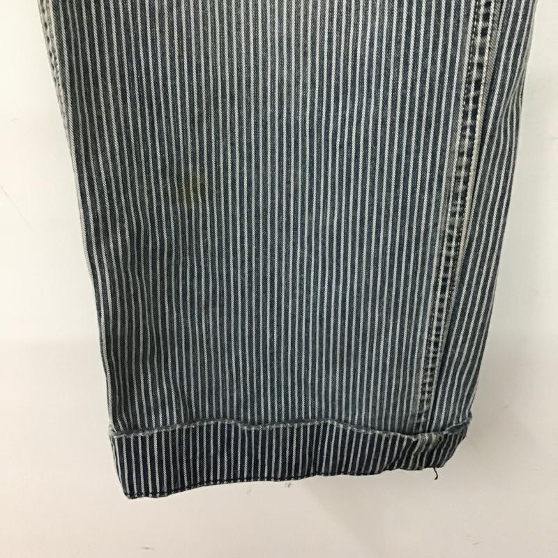 ポロラルフローレン POLO RALPH LAUREN パンツ デニム、ジーンズ デニムパンツ ワイドパンツ カジュアルパンツ ヒッコリー 34インチ ストライプ インディゴ / インディゴ / Indigo メンズ USED 古着 中古 10161296