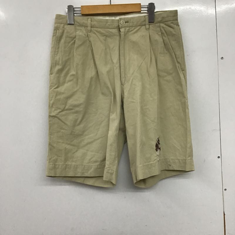 カールヘルム KARLHELMUT パンツ ショートパンツ ショートパンツ ハーフパンツ カジュアルパンツ XL ロゴ、文字 ベージュ / ベージュ / beige メンズ USED 古着 中古 10161299