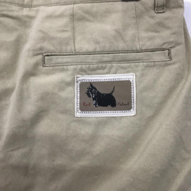 カールヘルム KARLHELMUT パンツ ショートパンツ ショートパンツ ハーフパンツ カジュアルパンツ XL ロゴ、文字 ベージュ / ベージュ / beige メンズ USED 古着 中古 10161299